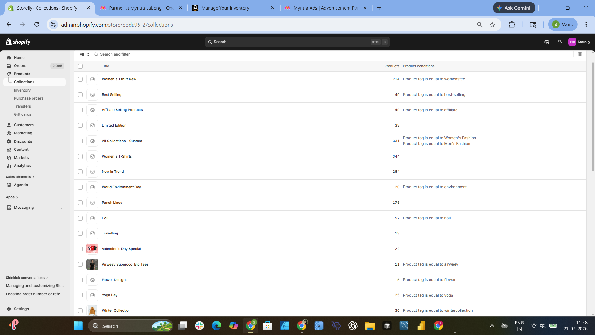 Shopify Collections